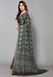 KV <b>Printed</b>, <b>Blocked</b> <b>Printed</b> Daily Wear Chiffon Saree Georgette Saree - Product Image 2