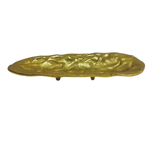 Décoration de table élégante en métal plaqué or, motif floral doré à cinq pétales, feuille métallique décorative - Product Image 3