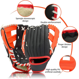 Gants de baseball pour receveur, unisexe, service OEM, cuir véritable de haute qualité, personnalisables, pour lanceur droitier - Product Image 5