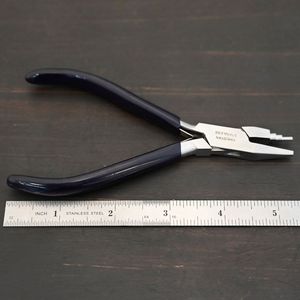 Professional High Quality <b>Small</b> <b>Stepped</b> Flat Jaw Mandrel Pliers with Carbon Steel for Jewelry Wire Wrapping Loop Forming Bending - Product Image 5