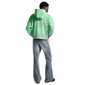 ผู้ผลิตเสื้อผ้าขายส่งเสื้อฮู้ดดี้เดนิมคุณภาพสูงแบบ OEM สำหรับผู้ชาย เสื้อผ้าแบบ Unisex สวมใส่สบายทรงปกติ ผลิตตามสั่ง 100% สำหรับฤดูใบไม้ร่วง - Product Image 3