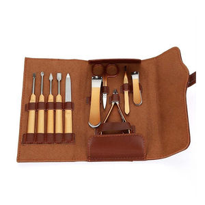 Travel Manicure Pedicure Set Compact Stainless Steel <b>Nail</b> Grooming Tools <b>Kit</b> with Clipper Nipper Scissors File and Tweezers - Product Image 2