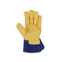 Gants de travail en cuir croûte de qualité supérieure, modèle Rigger canadien, avec manchette de sécurité, antidérapants, résistants au froid, sans silicone, conçus pour l'emploi professionnel