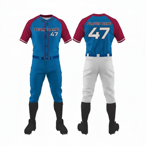 Nouveaux uniformes de baseball personnalisés unisexes imprimés en gros 2026 |   Vêtements de sport de qualité supérieure, couleur personnalisée |   Équipe à faible MOQ - Product Image 6