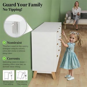 โต๊ะเครื่องแป้งสีขาวพร้อมตู้เก็บของสำหรับใช้ในห้องนั่งเล่น - Product Image 4