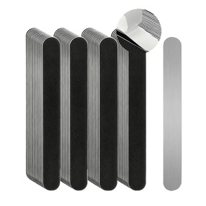 BAFA SURGICAL INSTRUMENTS Lima de uñas Emery de doble cara con base metálica, recta, negra, 9 cm, grano 100, para cuidado profesional de uñas - Product Image 6