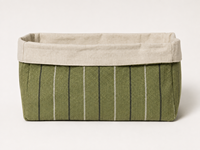 Panier de rangement pour la maison en toile de coton biologique certifiée GOTS 390 GSM, pour l'organisation de la maison, le stockage en détail, logo personnalisé, vente en gros, OEM
