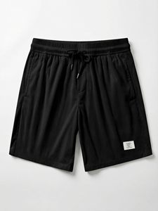 Pantalones Cortos Deportivos Casuales para Hombre, Ropa Deportiva Ligera y Cómoda para Gimnasio, Entrenamiento, Correr, Actividades Diarias, 100% Poliéster - Product Image 1