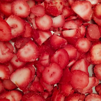 FD Gefreeze-droogde zoete hele aardbeien fruit snacks kant-en-klaar GM-vrij natuurlijk vacuüm verpakt 1kg HP Valia 20-35mm Lage vochtigheid