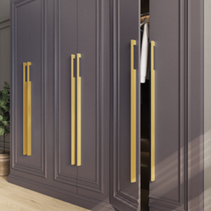 Poignée de profil minimaliste pour armoire, en aluminium, à montage en surface, pour meuble moderne, quincaillerie de chambre à coucher - Product Image 1