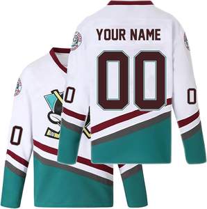 Maillot de hockey sur glace 100 % polyester personnalisé avec nom d'équipe, design respirant, prix de gros 2026 - Product Image 1