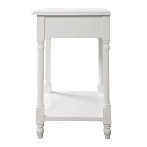 Talita Oak Wood Nightstand with One Drawer White Finish Contemporary Design for Indoor Use - Product Image 3