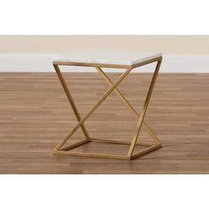 Table d'appoint rectangulaire en métal, style moderne, minimaliste, pour salon - Product Image 3