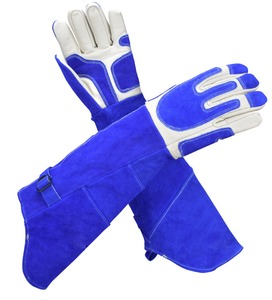 Gants de soudure en cuir de vache véritable de qualité supérieure, résistants aux coupures et à la chaleur, gants de sécurité ignifuges MIG TIG de haute qualité - Product Image 1
