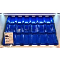 Tuile de toit en PVC ASA de style traditionnel japonais Matériaux de construction ondulés anti-corrosion et coupe-vent pour temples
