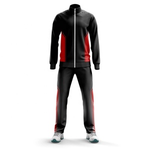 2023 vente en gros vêtements de sport grande taille vêtements de sport fermeture éclair complète survêtements en polyester combinaison de sport d'hiver sublimée - Product Image 5