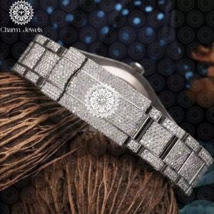 Reloj de Lujo Charm_Jewels de Acero Inoxidable para Hombre, Esfera Analógica de 40 mm, Esfera de Cristal, Movimiento Mecánico, Cierre Oculto con Botón de Presión 10 - Product Image 4