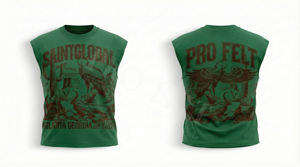 New Summer Sleeveless 100% Cotton Screen Printed Solid Crew Neck Distressed Hem Hip Hop Breathable Fashion Custom T-shirt Men - Product Image 6