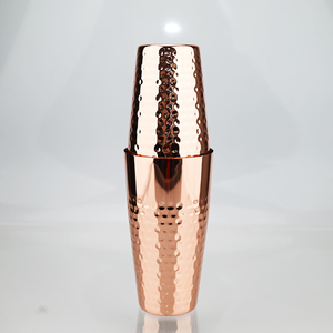 Coctelera Profesional Personalizada de Acero Inoxidable Martillado, 500ml/700ml, para Bar - Product Image 1