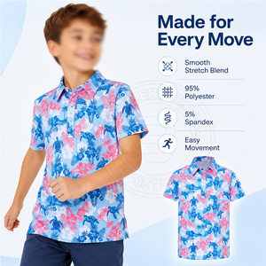 Camisetas de Polo de Golf para Jóvenes, Estilo Deportivo, Material Transpirable y Suave, para el Club de Golf, Estilo de Vida Diario y Comodidad - Product Image 4