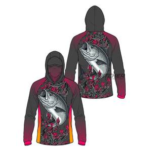 Camisa de Pesca con Capucha, Manga Larga, Protección UV 50+, Secado Rápido, Impermeable, con Estampado Personalizado, para Uso en Alta Mar - Product Image 5