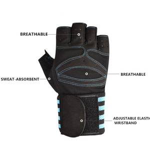 Premium Gym Fitness <b>Gloves</b> with Non-Slip Grip and Wrist Support for <b>Men</b> & Women Breathable Gym Workout <b>Gloves</b> - Product Image 4