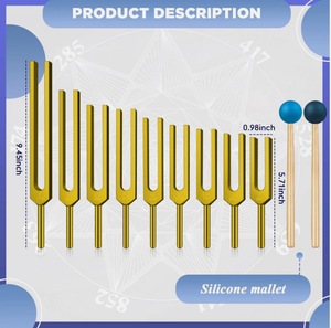 Juego de diapones Solfeggio de Mars Manufacture - 9 diapones perfectos para sanación del ADN, Ch... - Product Image 3