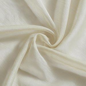 Set di 2 Pannelli Tenda a Voile Semitrasparente Beige con Occhielli, 137 cm L x 213 cm L, per Camera da Letto e Soggiorno - Product Image 1
