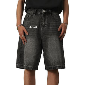Shorts en jean baggy pour hommes, design personnalisé, shorts en denim streetwear, fabricant de shorts baggy en jean - Product Image 4