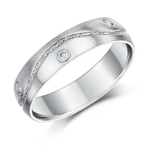 Bague de fiançailles élégante en or blanc plaqué, sertie d'un halo de diamants de laboratoire, taille ronde, certifiée DEF VVS, approuvée IGI, luxe, pour mariée - Product Image 2
