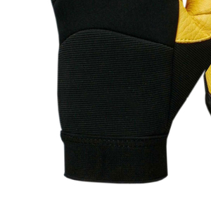 Guantes de Trabajo de Cuero de Invierno con Logotipo Personalizado de Fábrica al por Mayor, Guantes de Protección para Manos de Cuero Vacuno de Grado AB - Product Image 3