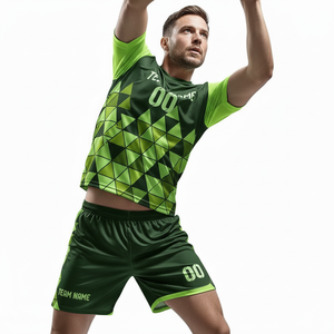 New Football Jersey Men Shorts Shirt <b>Set</b> Customize Soccer Uniform Sportswear Training Wear Tracksuit <b>Set</b> Breathable Fabric - Product Image 4