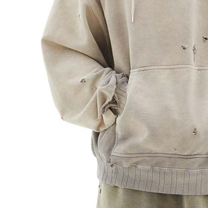 ผู้ผลิตมืออาชีพ เสื้อฮู้ดดี้คุณภาพสูงแบบซันเฟด สตรีทแวร์ขายดีสำหรับผู้ชาย เสื้อฮู้ดดี้ซันเฟด - Product Image 6