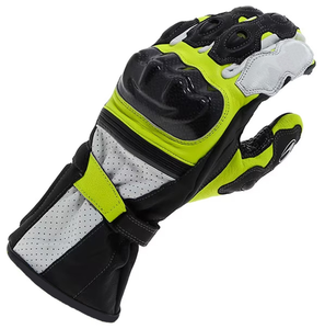 Motorcycle Racing Safety <b>Gloves</b> with Carbon Armor Protection and <b>Touch</b> Screen Enabled Fingertips - Product Image 1