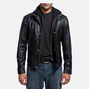 แจ็คเก็ตหนังสำหรับขี่มอเตอร์ไซค์ผู้ชาย รุ่นขายดี คอตั้ง ระบายอากาศ กันน้ำ สำหรับฤดูหนาว พร้อมโลโก้ด้านหน้า - Product Image 5