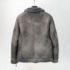 Chaqueta de Cuero para Hombre, Estilo Bomber, Piel de Oveja, Forro de Piel, Diseño y Color Personalizables, Precio Accesible, OEM 2026, Alta Calidad - Product Image 6