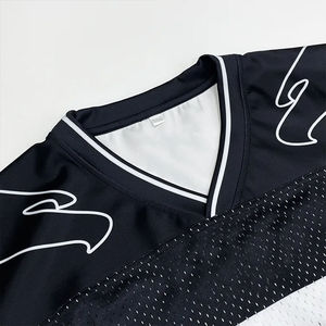 Black <b>V</b>-Neck Football Jersey Number 7 Short Sleeve Men's Vintage Eco-Friendly Sporty Regular <b>Fit</b> Breathable Knitted Organic - Product Image 6