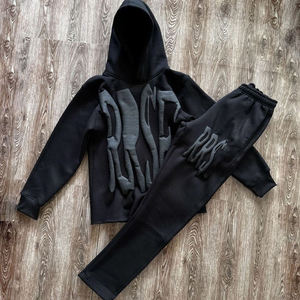 Nouvel Arrivage Ensemble de Survêtement Deux Pièces à Impression en Relief pour l'Hiver, Pantalon et Sweat à Capuche pour Hommes et Femmes - Product Image 6