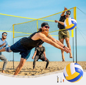 Ballon de volley-ball souple pour l'entraînement et la compétition, idéal pour les collégiens, les jeunes sportifs, les entraînements en salle ou en extérieur, sur la plage ou en salle de sport. - Product Image 6