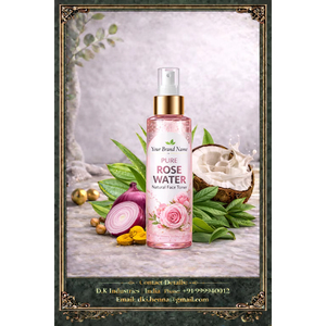 Spray Facial de Agua de Rosas Orgánica, Tónico Herbal para Piel Seca, Ingredientes Naturales, Suministro al por Mayor desde India - Product Image 5