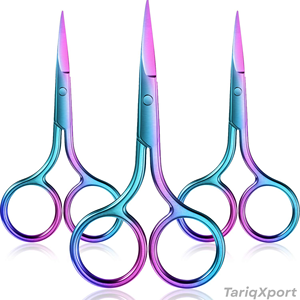 Best Quality TARIQXPORT Professional <b>Left</b>-<b>Handed</b> Stainless Steel Straight Tip <b>Scissors</b> Comfortable Handle Sharp Blade for Nose - Product Image 6