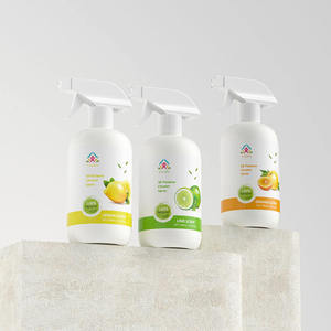 500ml 16.9oz White HDPE <b>Plastic</b> Trigger Spray Bottle for Custom <b>Cleaner</b> Detergent Packaging - Product Image 5