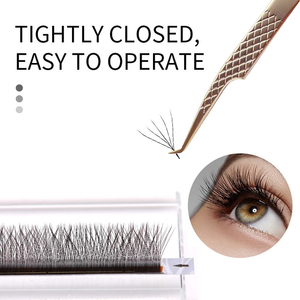 <b>Lash</b> Extension Tweezers Fiber Tip Lashing Tweezers for Volume & <b>Individual</b> Eyelash Extensions Black - Product Image 3