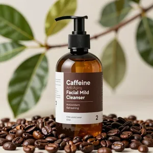 Limpiador Facial Antiedad con Cafeína, Fórmula Coreana Suave en Gel ODM/OBM, Hidratante, Antiarrugas, Sin Parabenos, Control de Grasa - Product Image 1