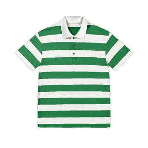 Polo de Golf con Diseño Personalizado, Poliéster de Secado Rápido, Tela Elástica con Spandex, Polo de Alta Calidad para Hombre, Polo de Golf a Rayas - Product Image 5