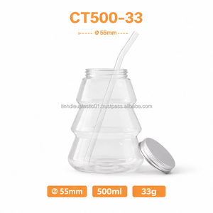 ODM/OEM Customizable 500ml PET <b>Plastic</b> Bottle CT500-33 for Clear with Aluminum <b>Cap</b> for Soda - Product Image 3