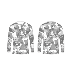 T-shirt à manches longues camouflage orange et vert pour homme, motif abstrait, col rond, décontracté, streetwear, hauts pour la gym et l'entraînement - Product Image 5