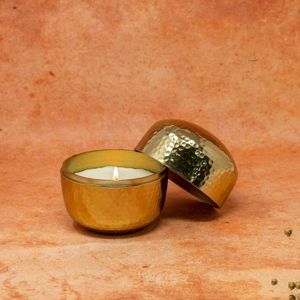 Stylish Metal Candle Votive For Festive Table Decor Enhancing Celebration Ambience With Warm Decorative Candlelight Glow - Product Image 5