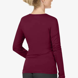 Sous-vêtements médicaux pour femmes, extensibles et doux, à col montant, avec logo imprimé numériquement, pour infirmières - Product Image 3