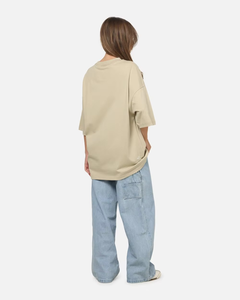 Camiseta Oversize de Algodón Grueso para Mujer, Hombros Caídos, Lisa, Personalizable con Gráficos, Top Casual Premium - Product Image 6